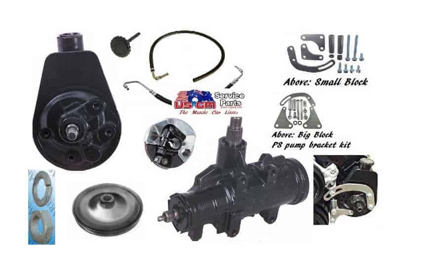 Power Steering Conversion Kit: Chev BB & SB V8 most